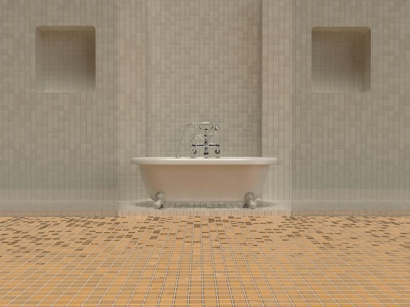 Montaj gresie în baie modernă – București
